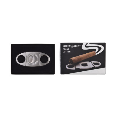 SILVER MATCH CIGAR CUTTER